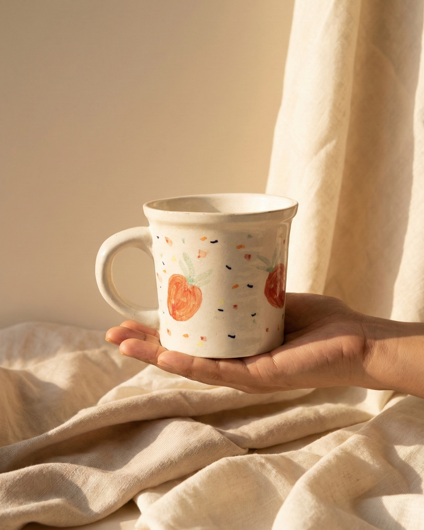Strawberry with Dots Mug