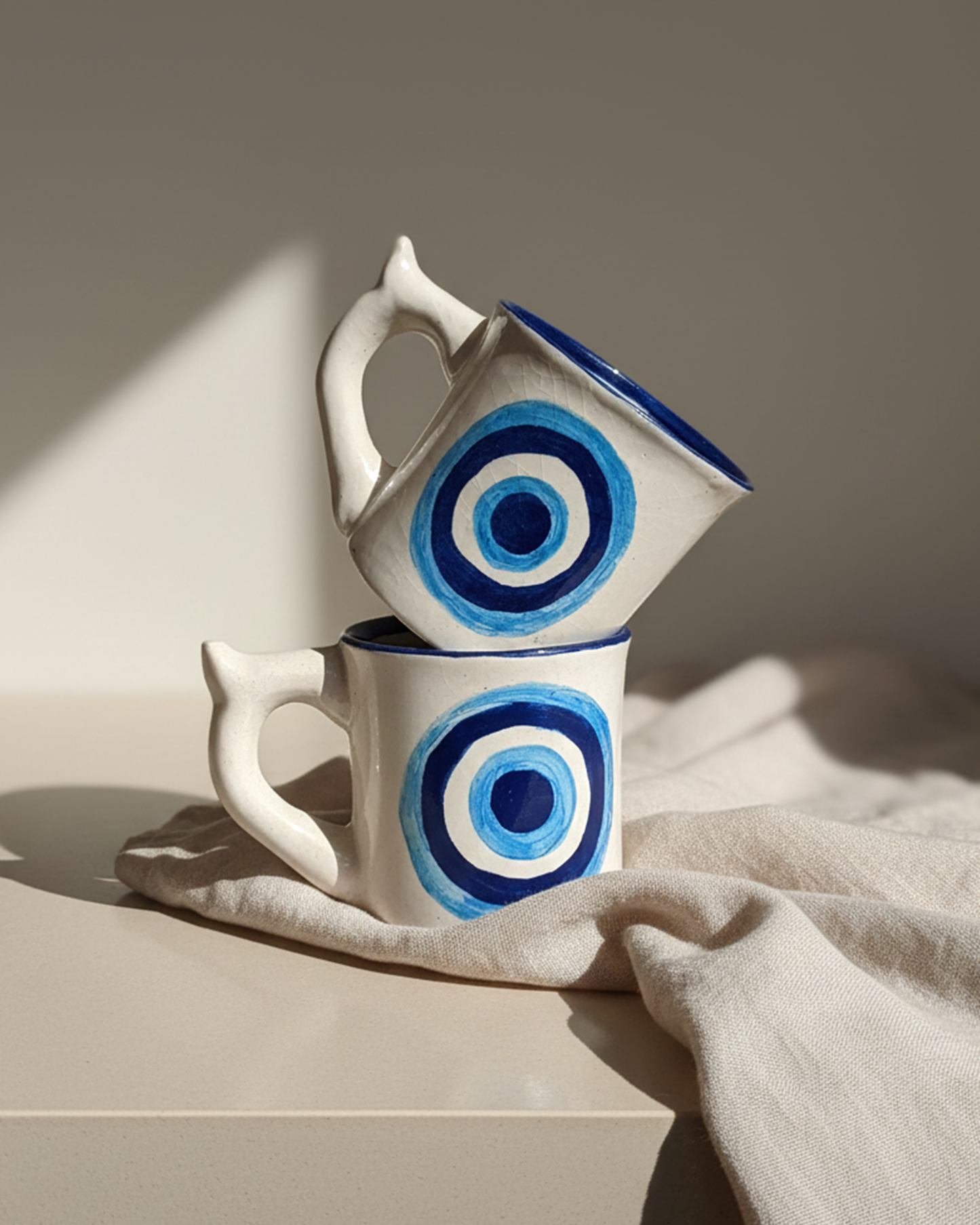 Handcrafted Evil Eye Ceramic Mug