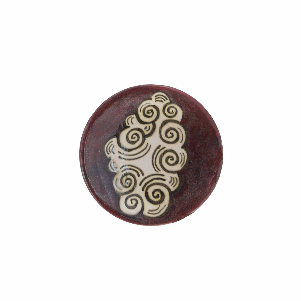 Cloud Swirl Terracotta Coaster
