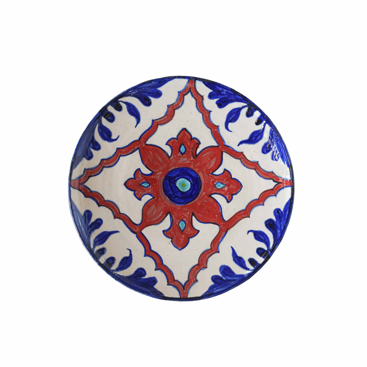 Red Medallion Wall Plate
