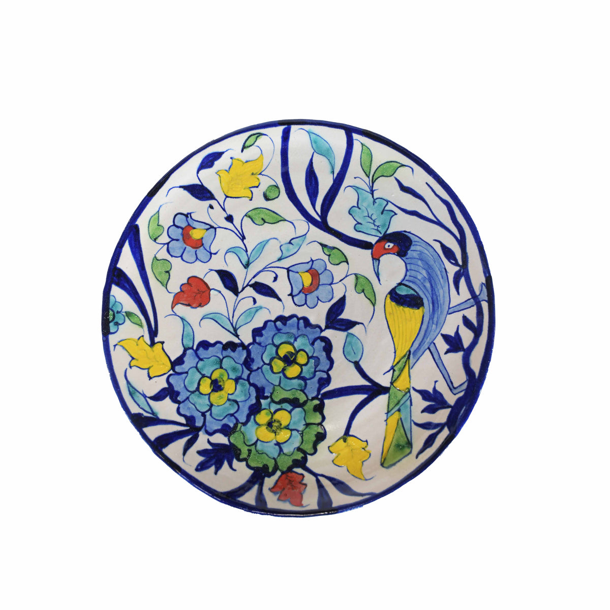 Parrot and Blossom Wall Plate