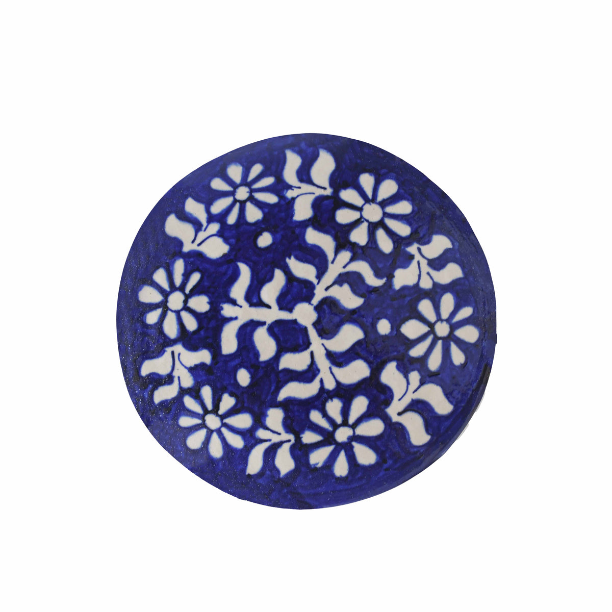 Indigo Daisy Stool