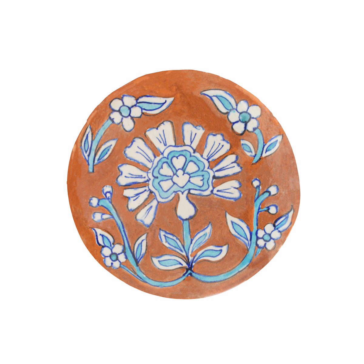 Rust Bloom Stool