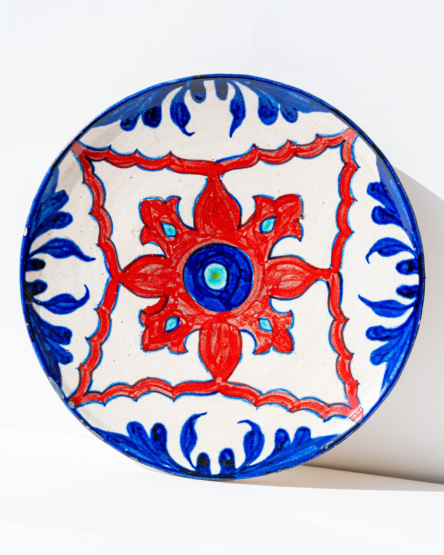 Red and Blue Fire Wall plate