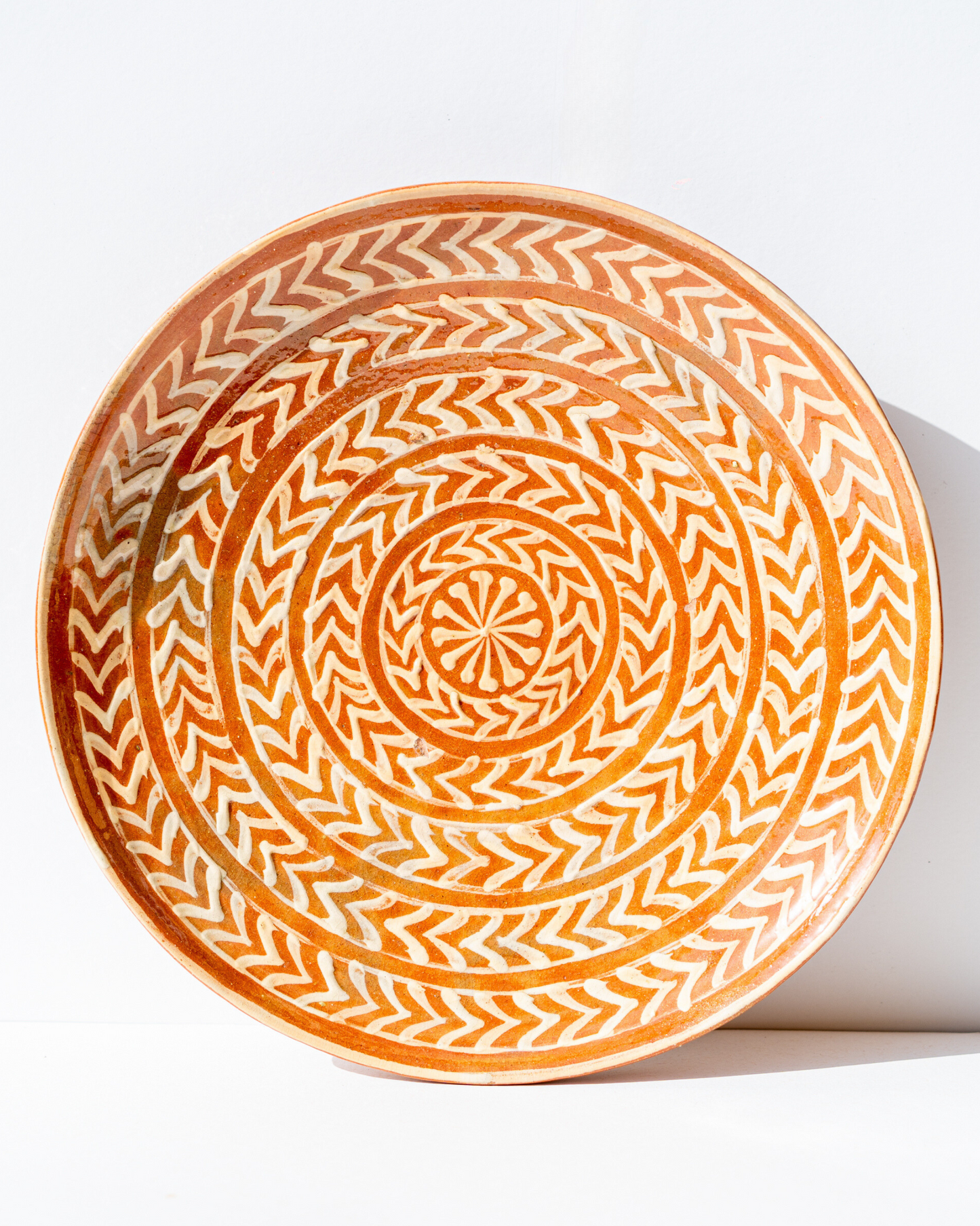 Brown Motif Wall plate