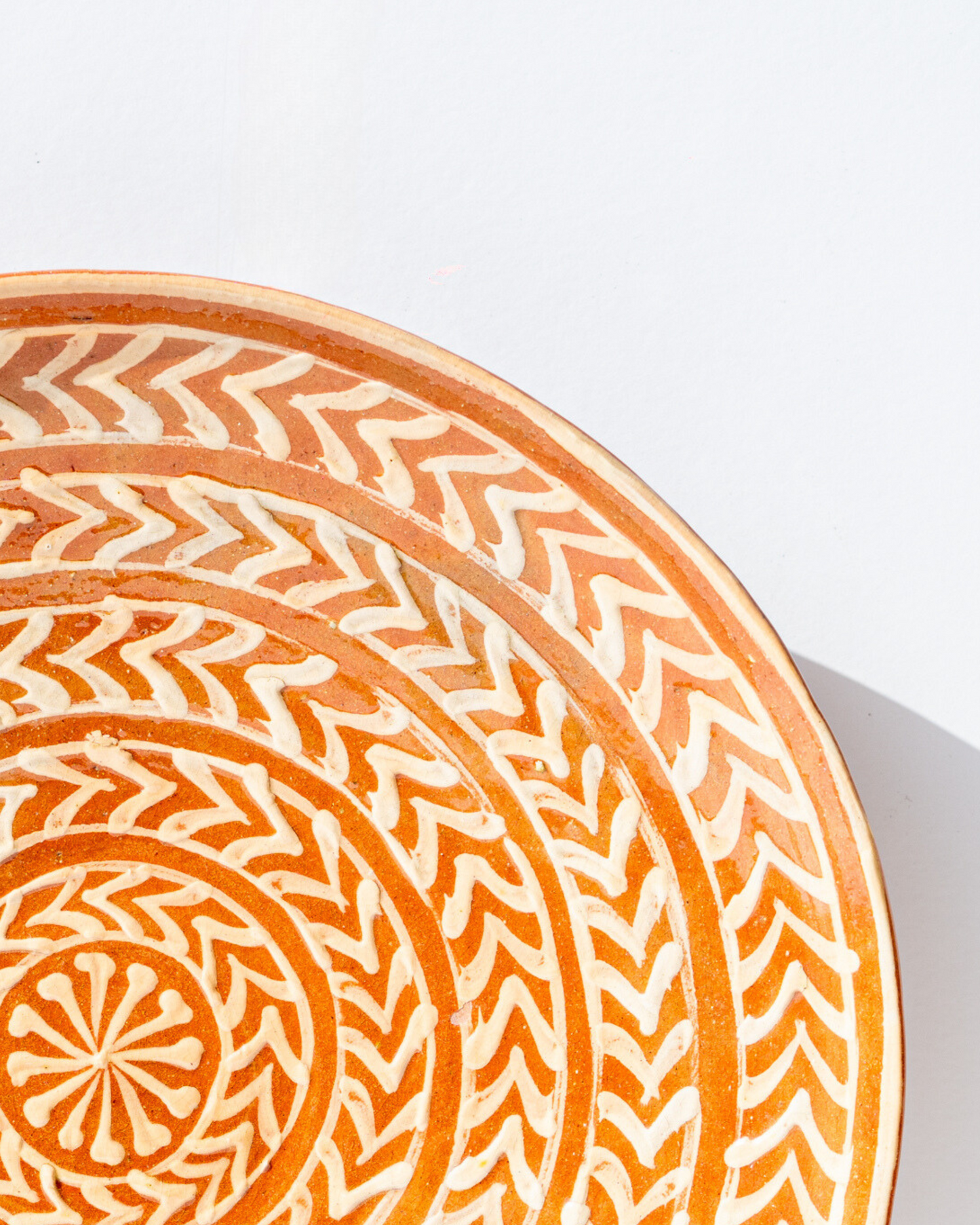 Brown Motif Wall plate