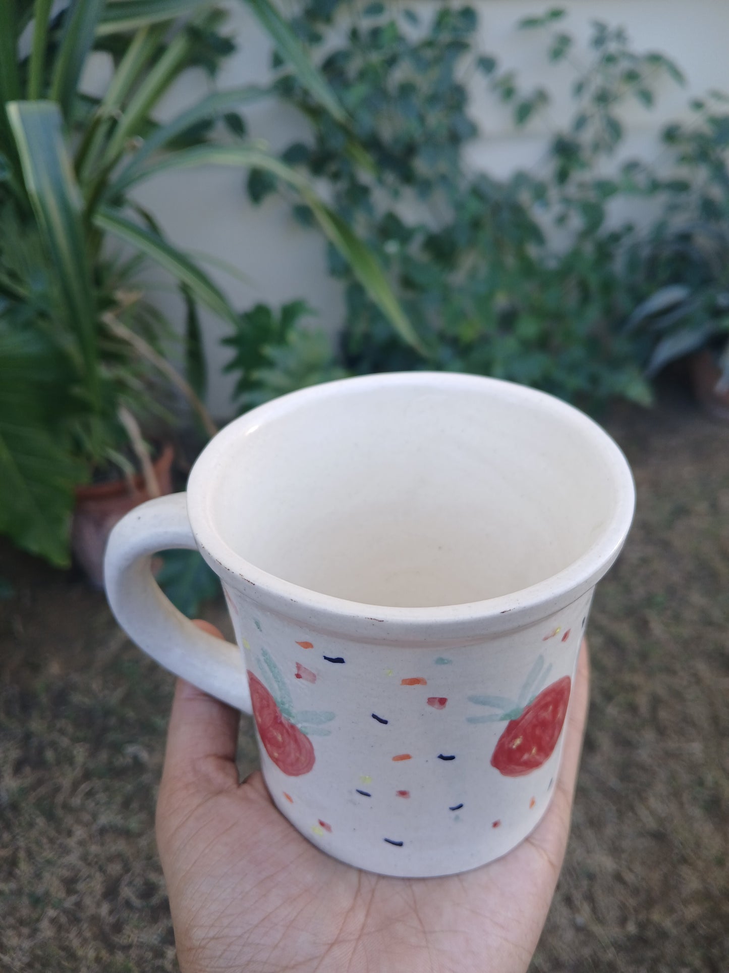 Strawberry with Dots Mug