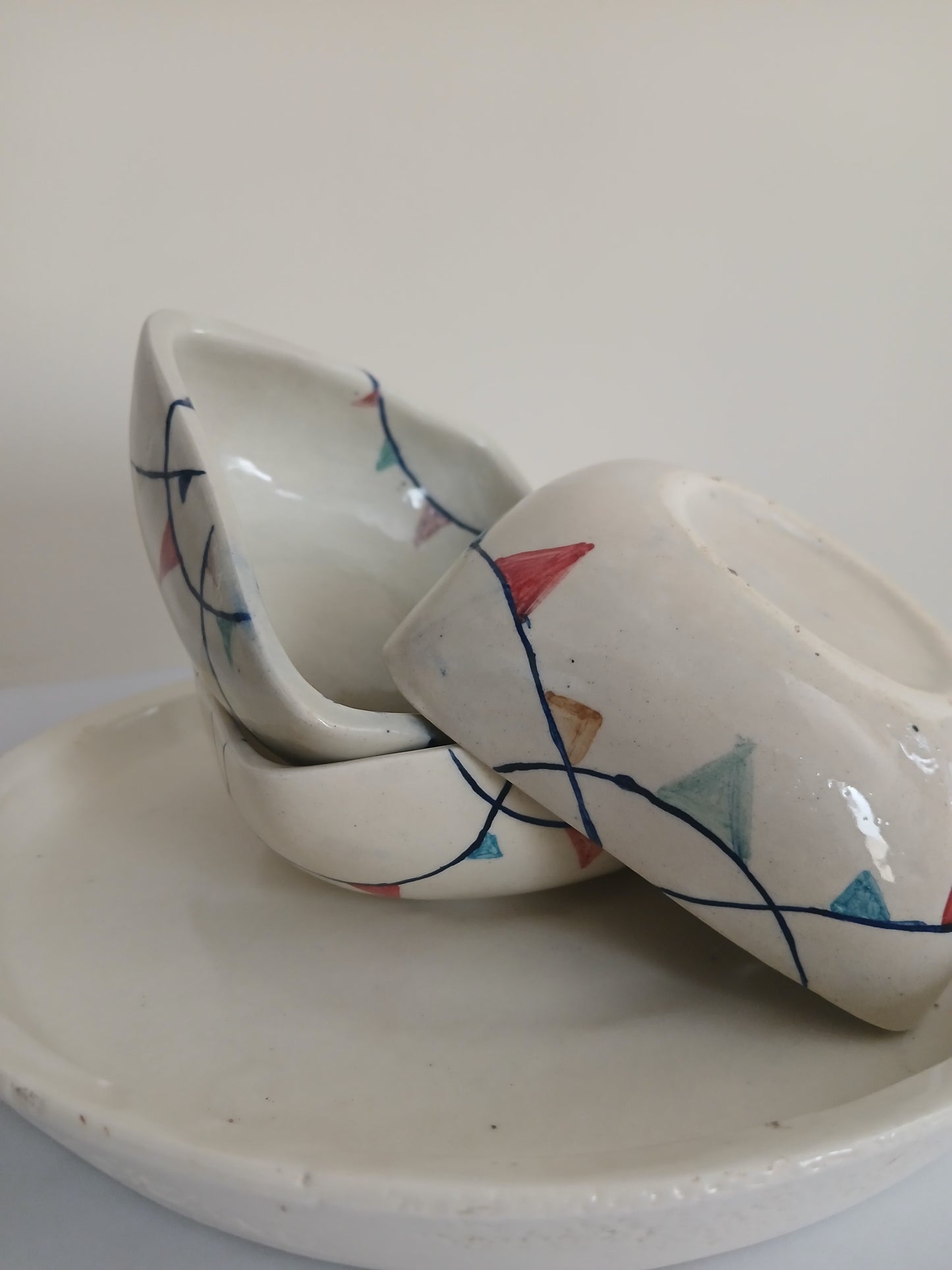 Square جھنڈی پیالے