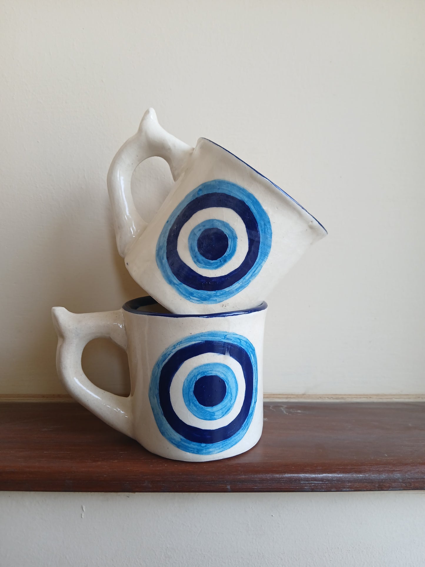 Handcrafted Evil Eye Ceramic Mug