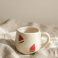 Watermelon Mugs with Round Handles