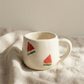 Watermelon Mugs with Round Handles