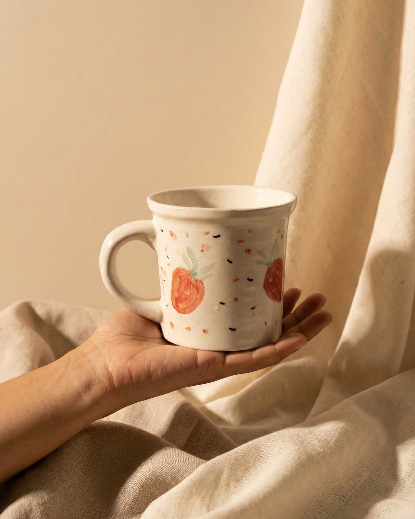 Strawberry with Dots Mug