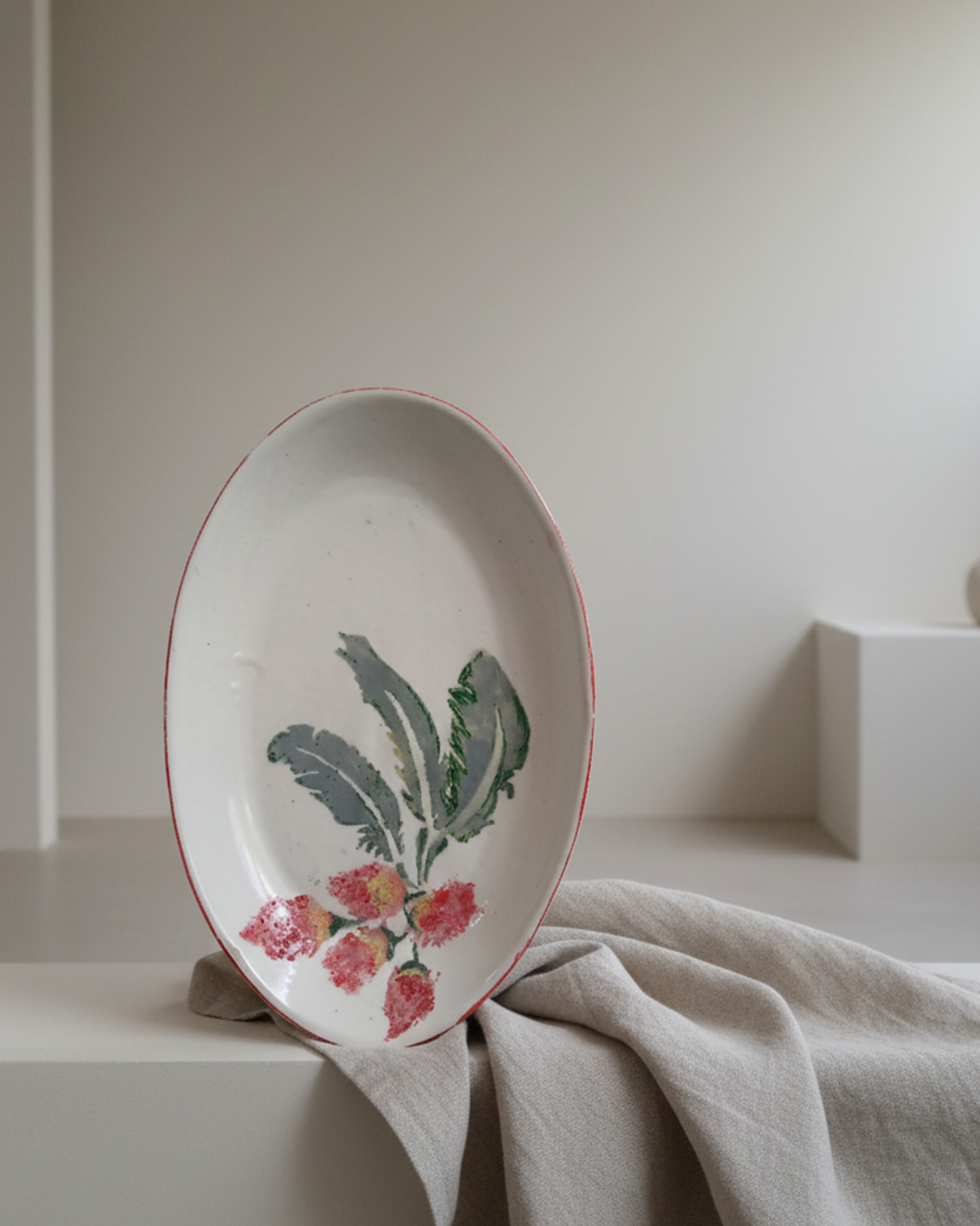 Floral Oval Platter