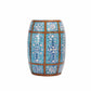 Turquoise Lattice Stool
