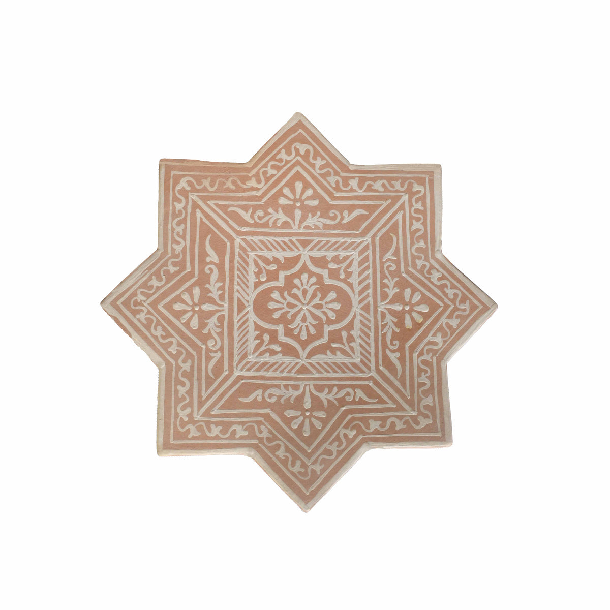 Eight Point Star Terracotta Trivet