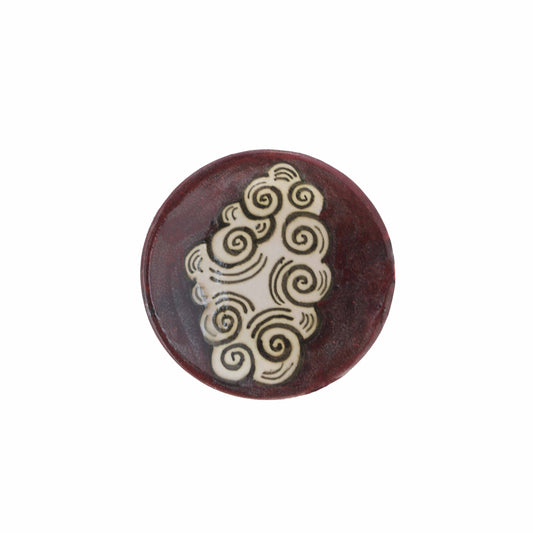 Cloud Swirl Terracotta Coaster