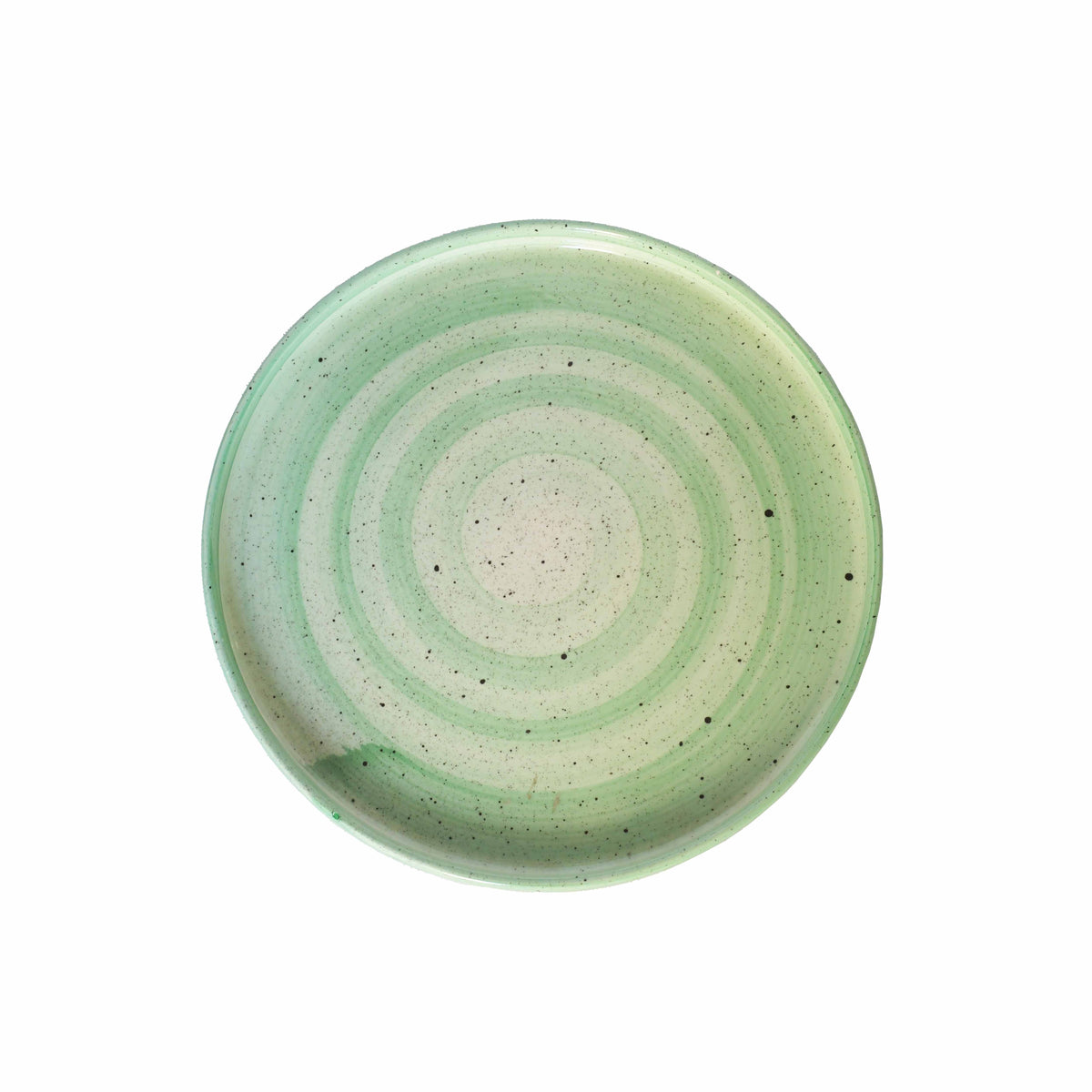 Green Spiral Serving Plate