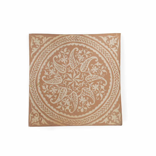 Paisley Medallion Terracotta Tile