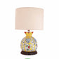 Handpainted Yellow Ceramic Lamp