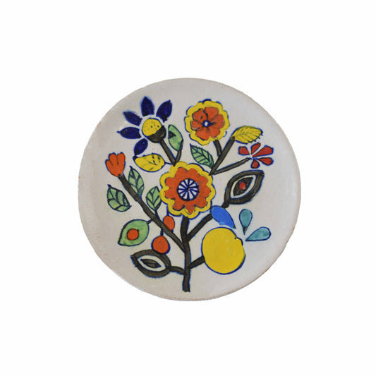 Folk Flowering Branch Wall Plate