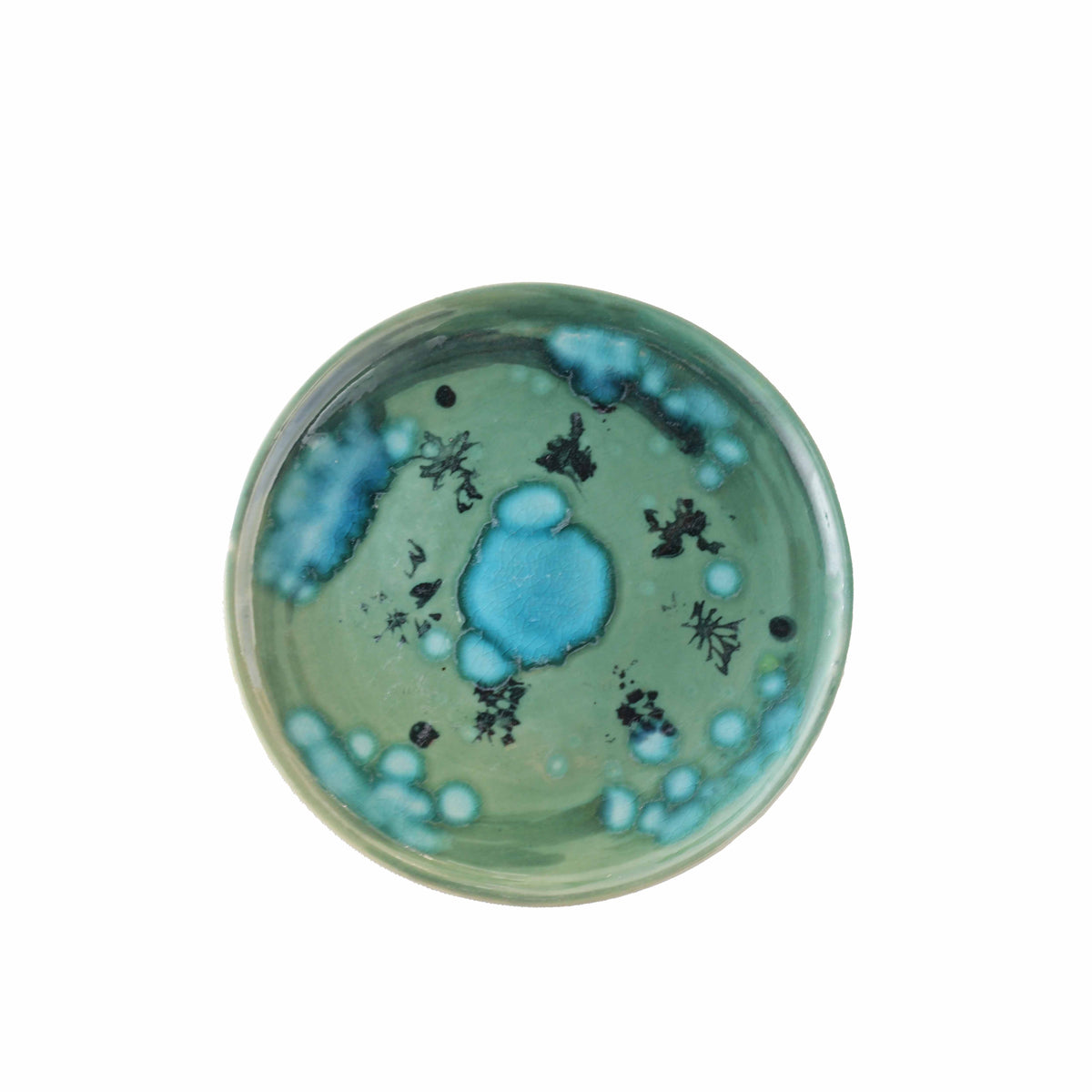 Crystalline Green Serving Plate