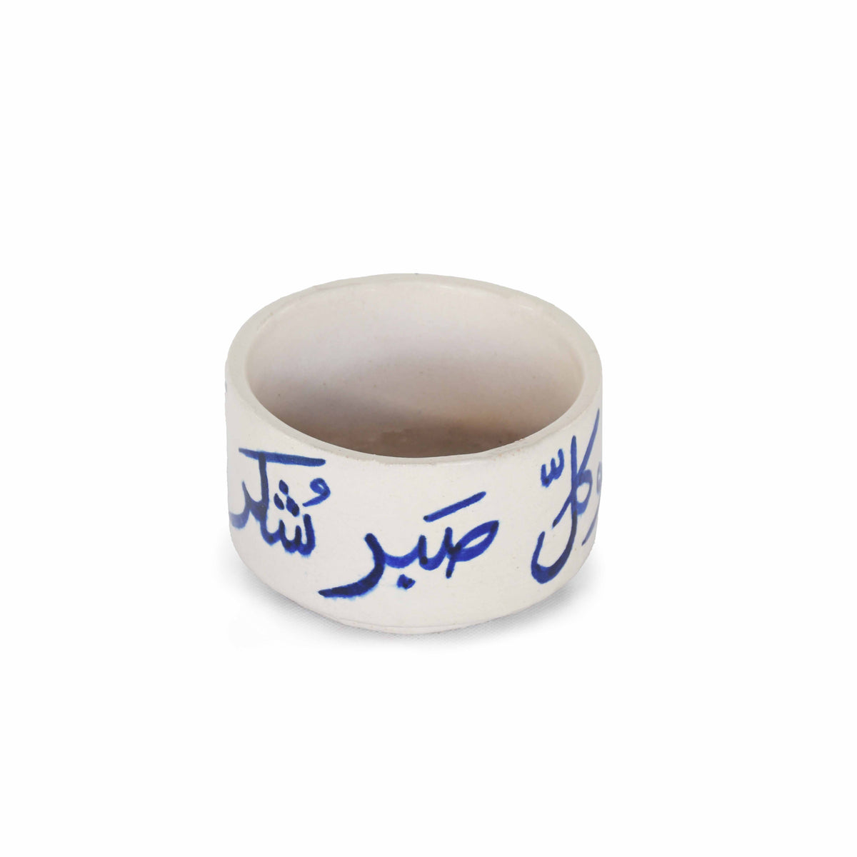 Blue Calligraphy Terracotta Bowl