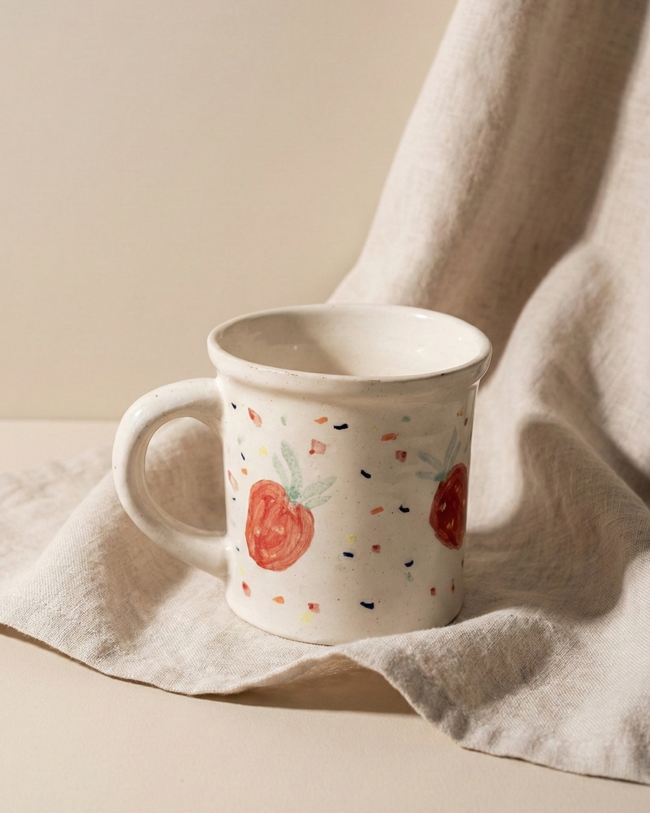 Strawberry with Dots Mug