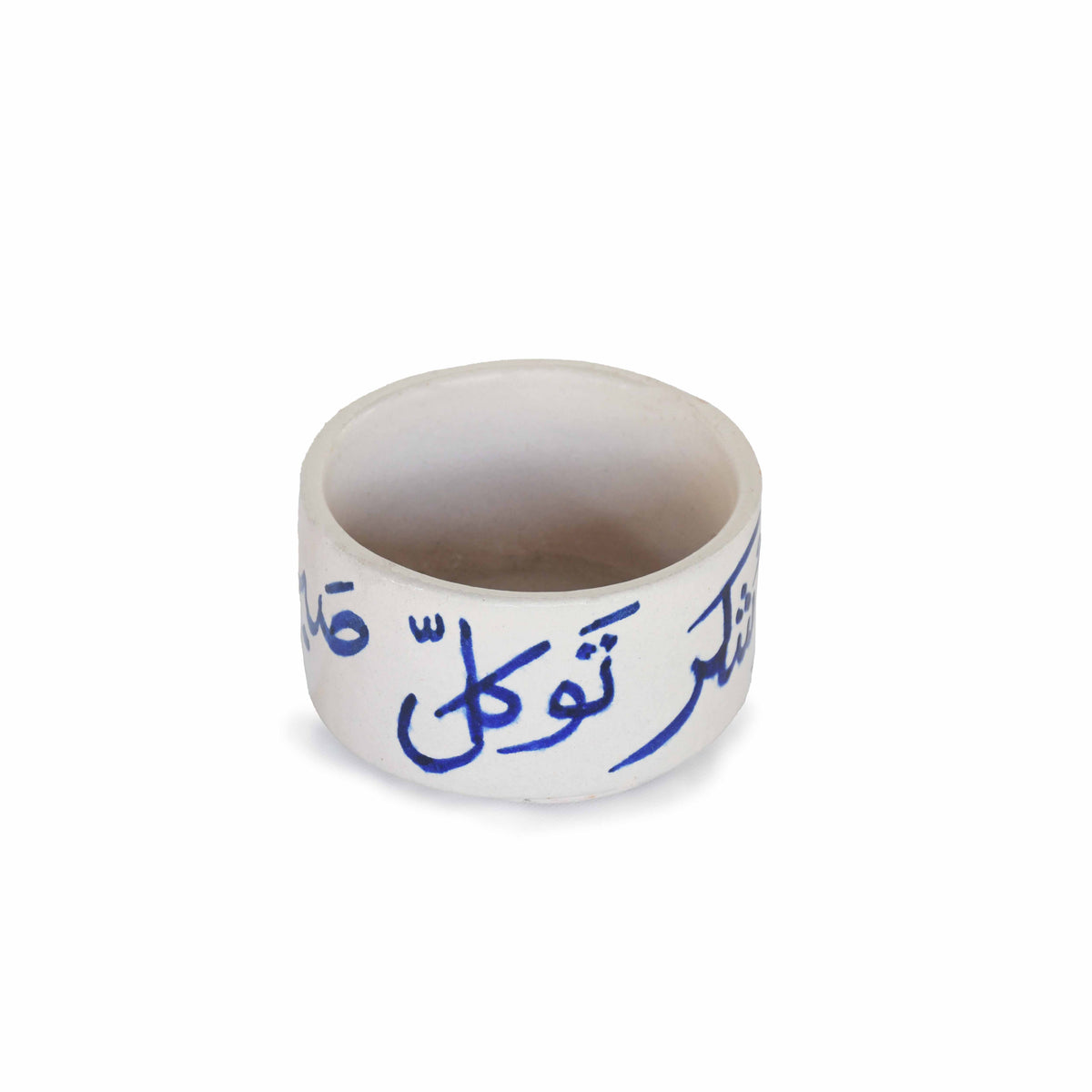 Blue Calligraphy Terracotta Bowl