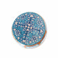 Turquoise Lattice Stool