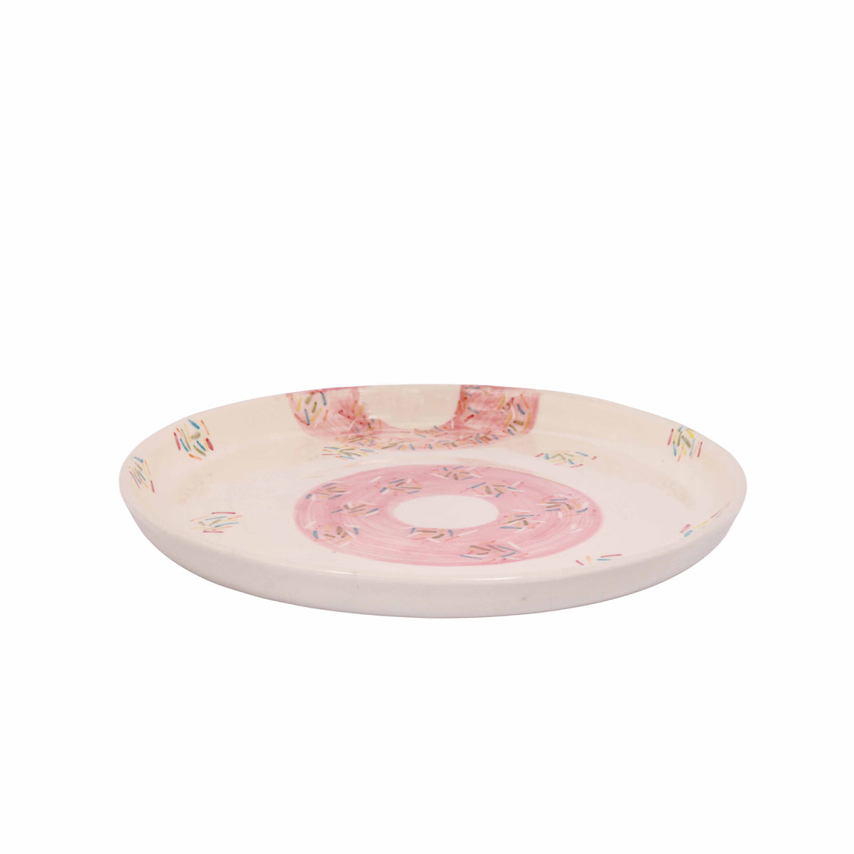 Sprinkled Donut Dinner Plate
