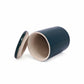 Deep Teal Lidded Ceramic Canister Small
