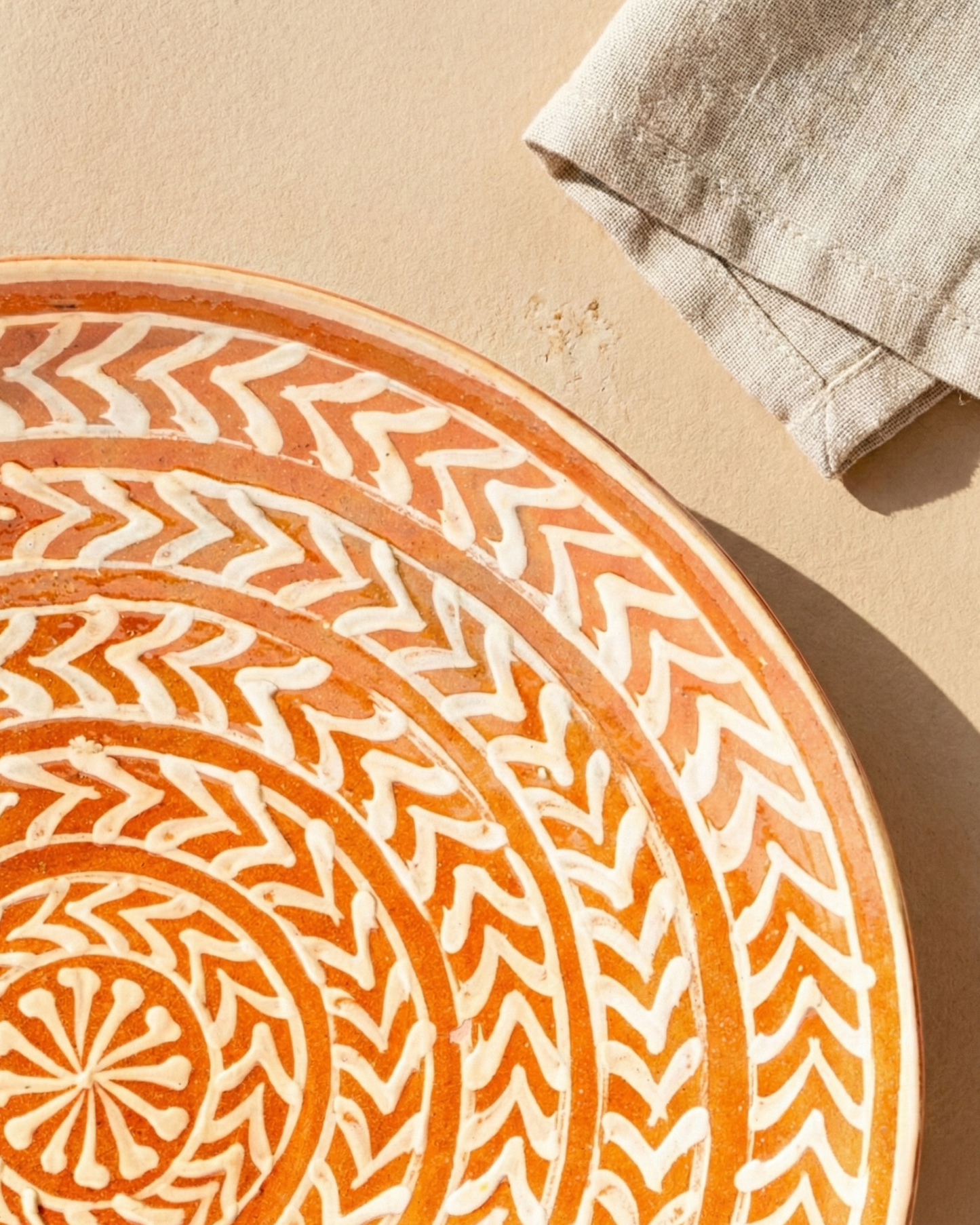 Brown Motif Wall plate