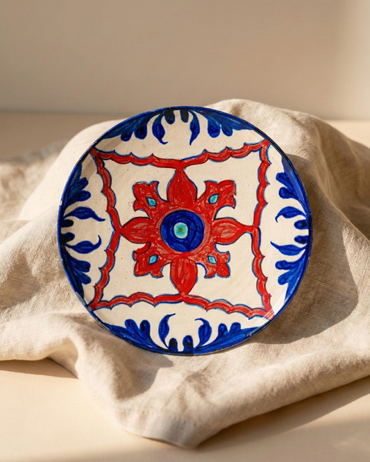 Red and Blue Fire Wall plate