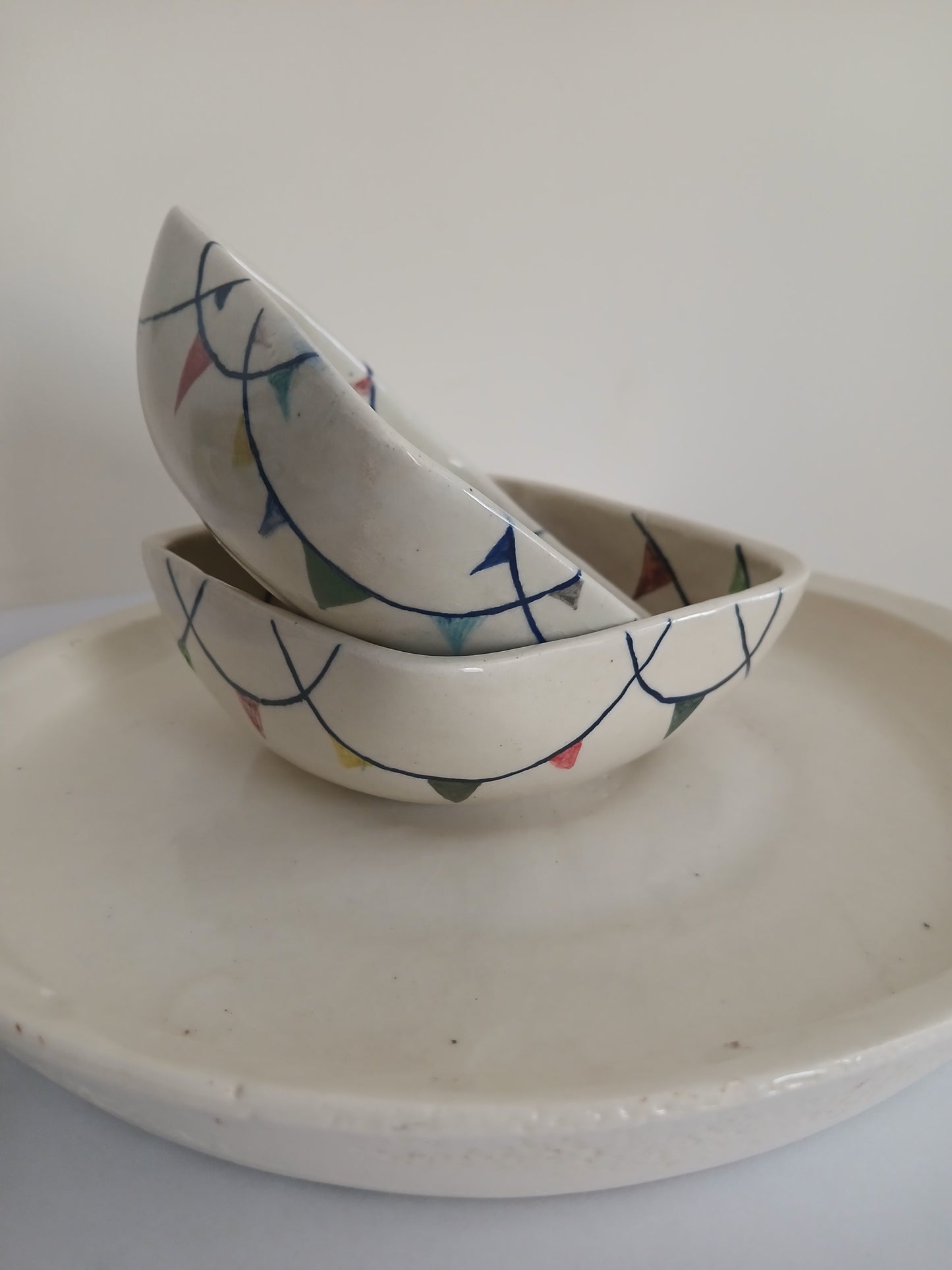 Square جھنڈی پیالے