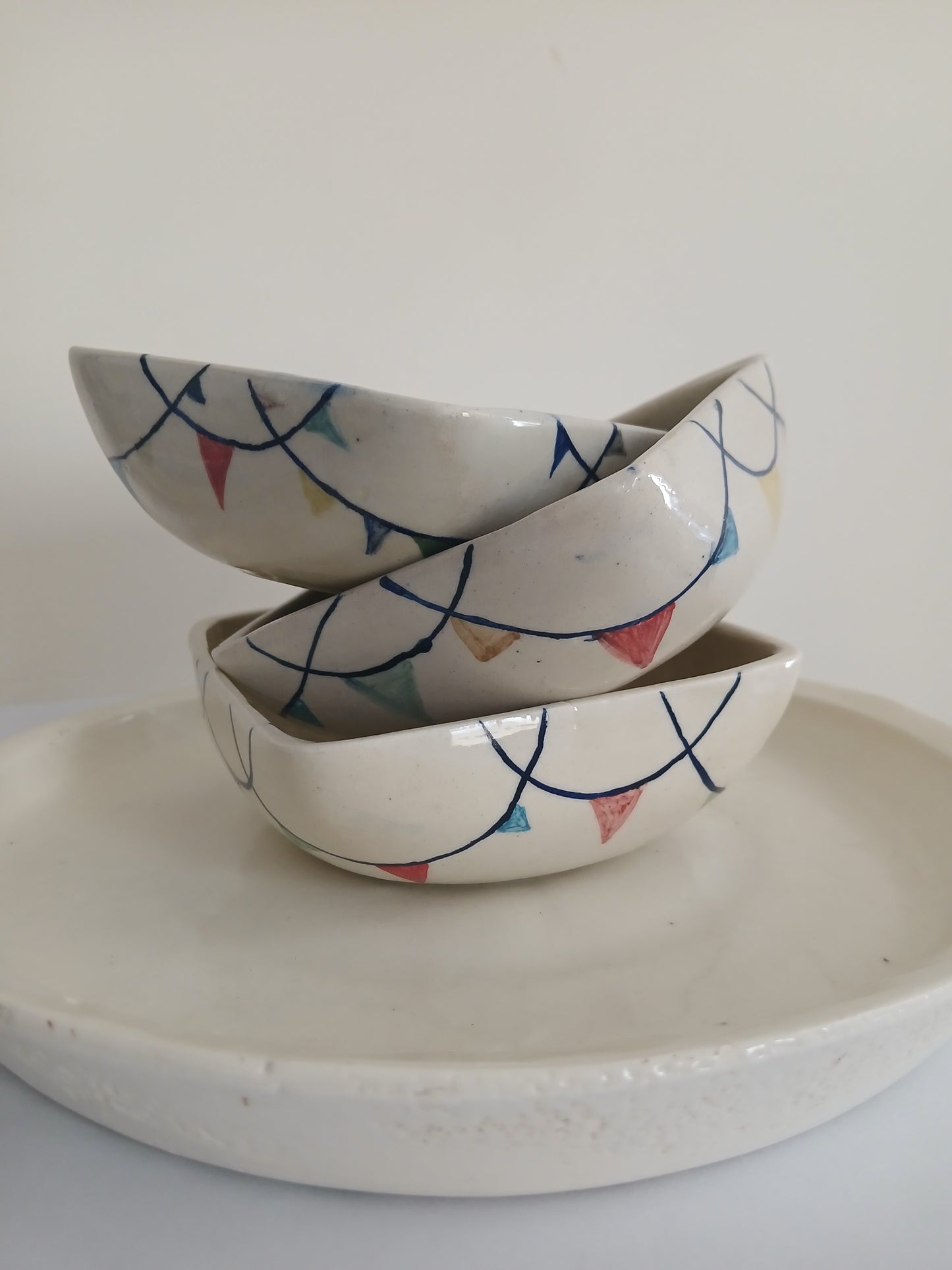 Square جھنڈی پیالے