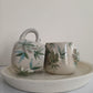 Leafy Mug with Round Handles