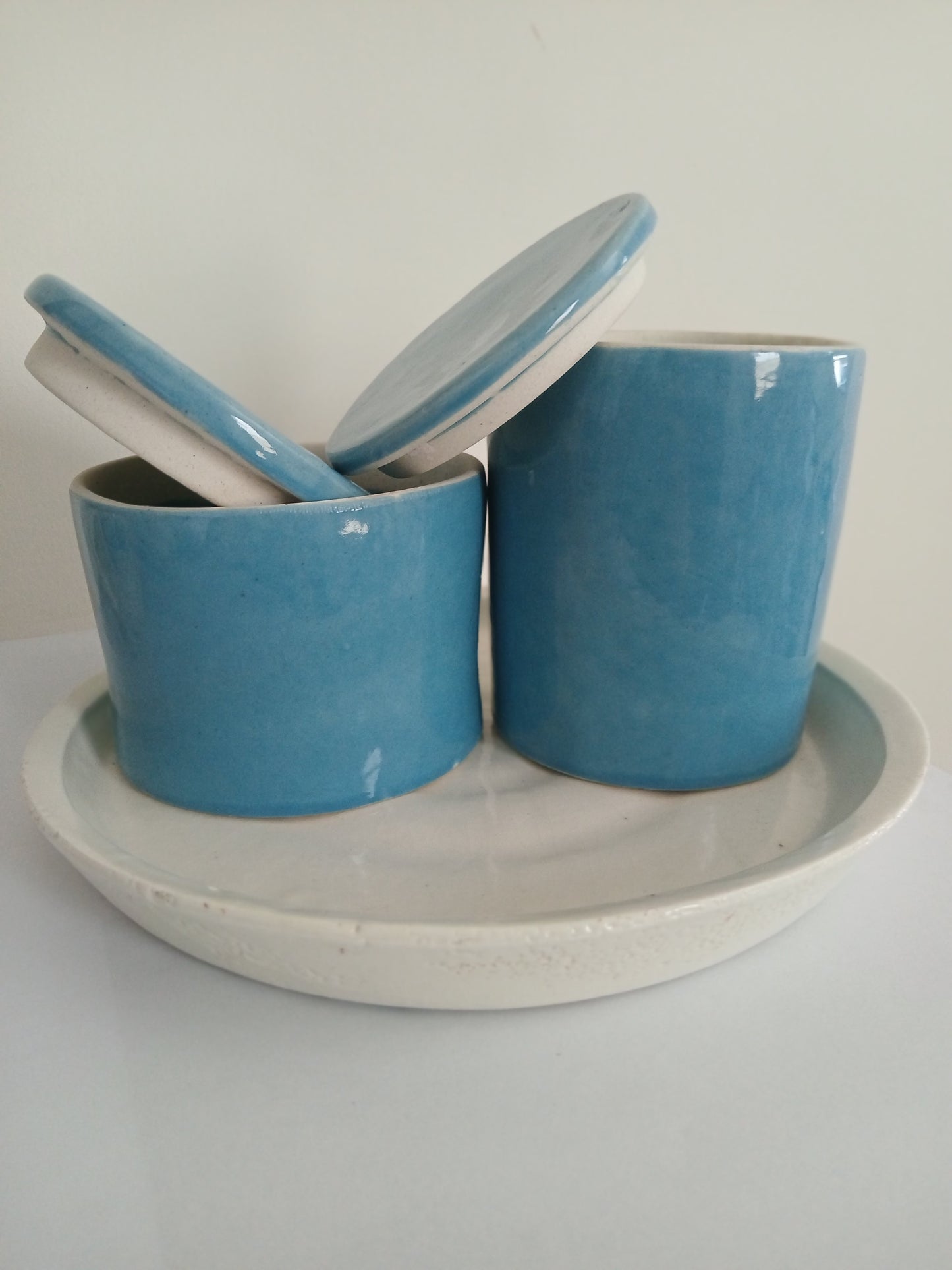 Light Blue Container with Lid