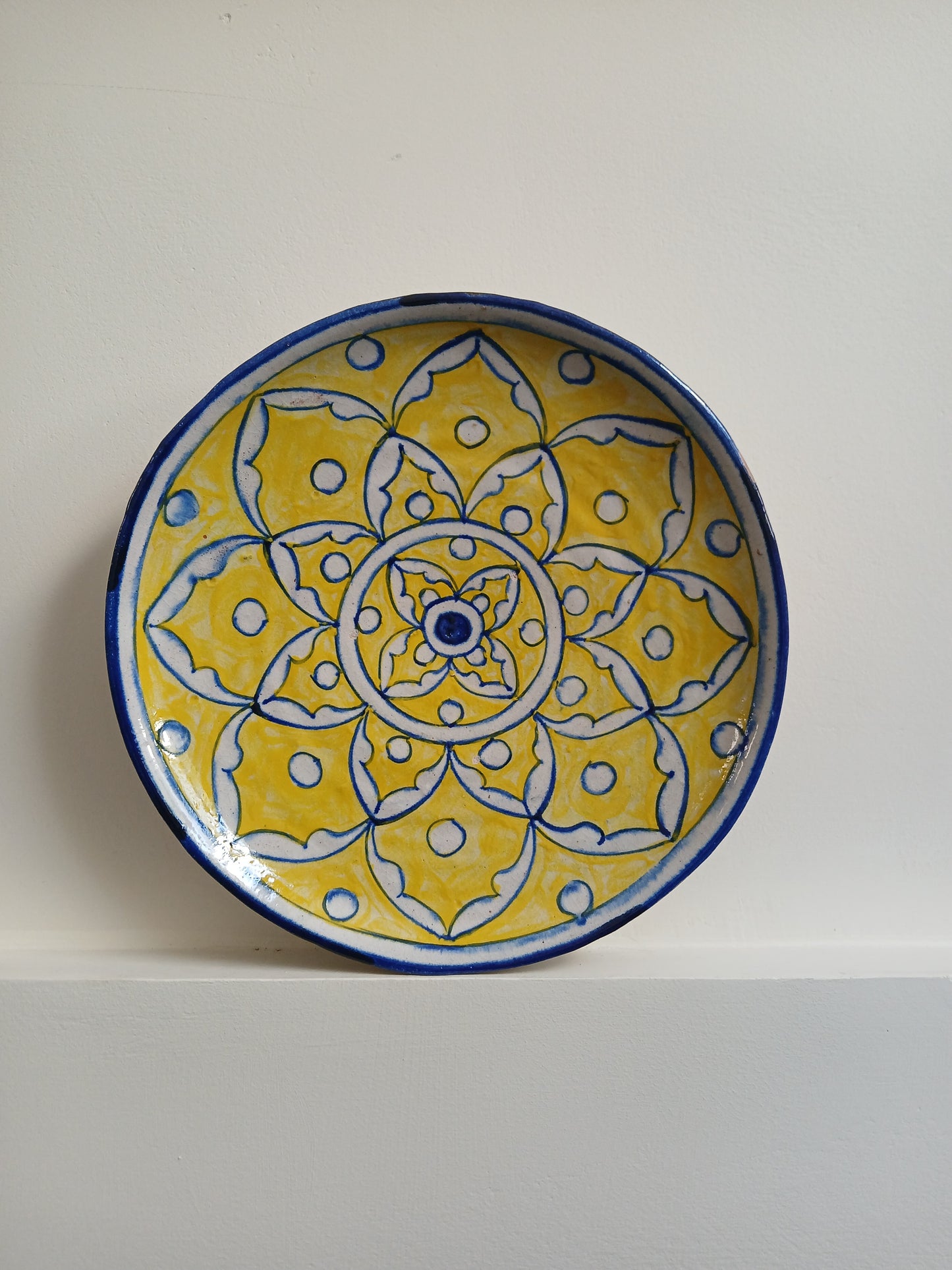 Yellow Motif Wall Plate