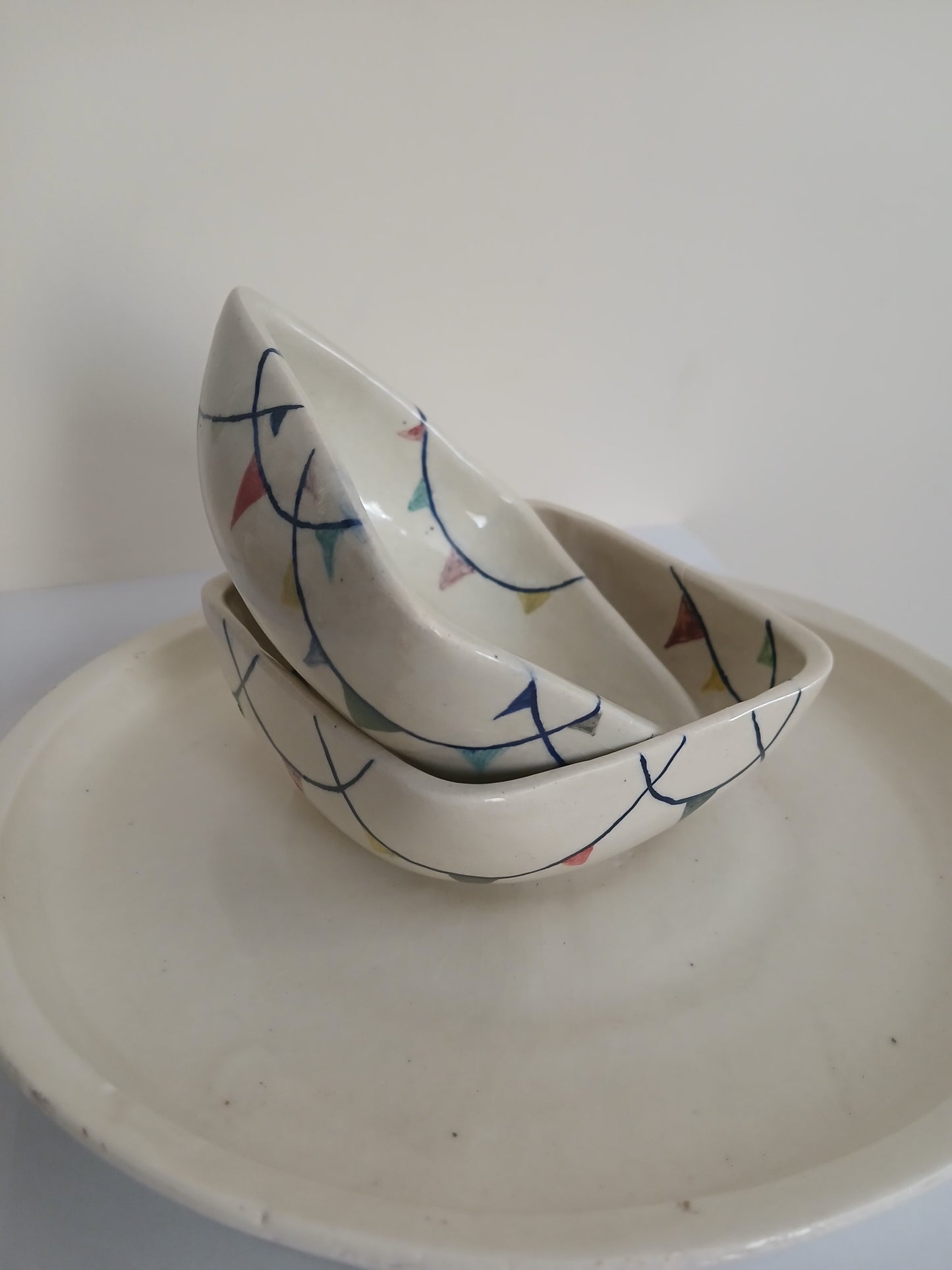 Square جھنڈی پیالے