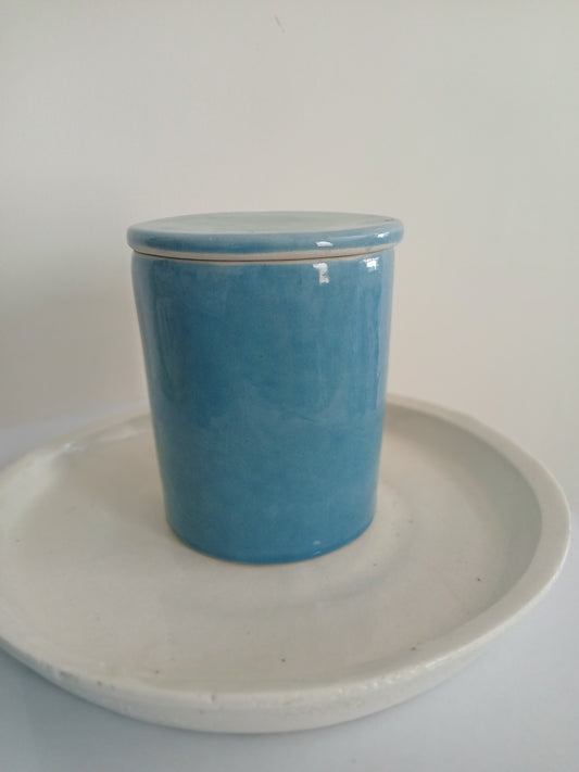Light Blue Container with Lid