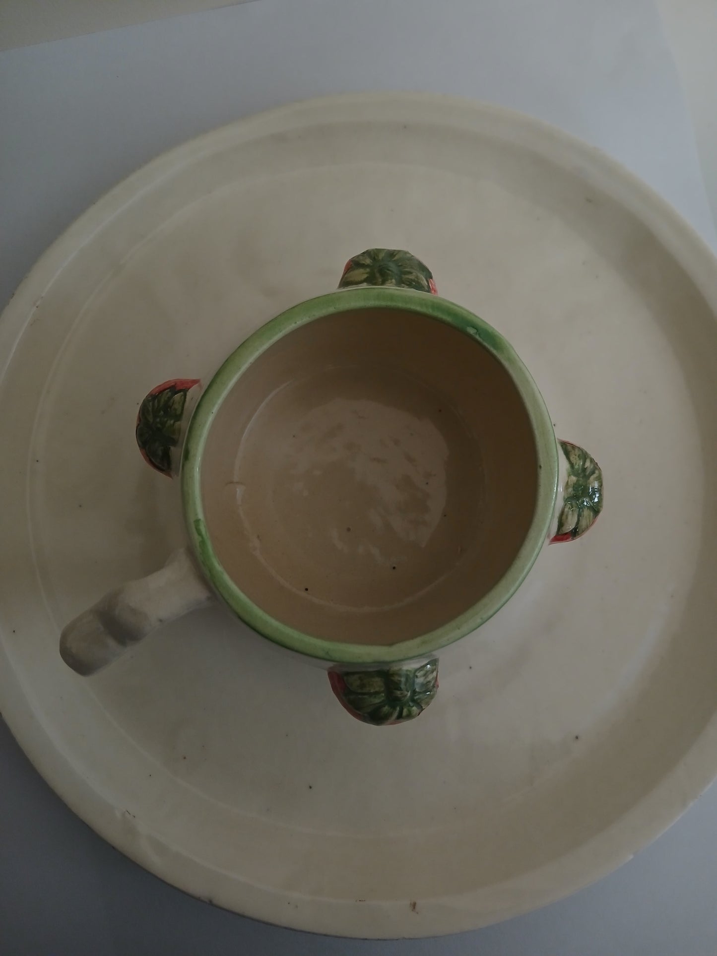 Strawberry Mug with Heart Shaped Handle