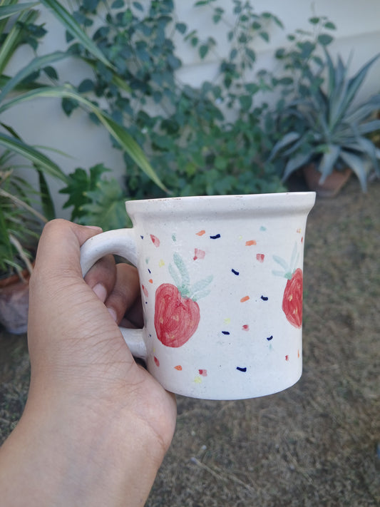 Strawberry with Dots Mug