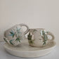 Leafy Mug with Round Handles