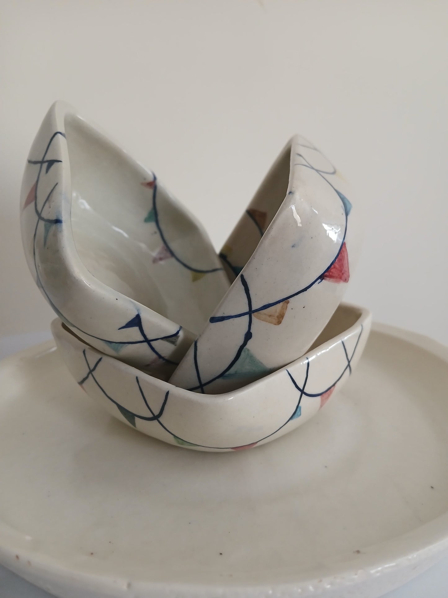 Square جھنڈی پیالے