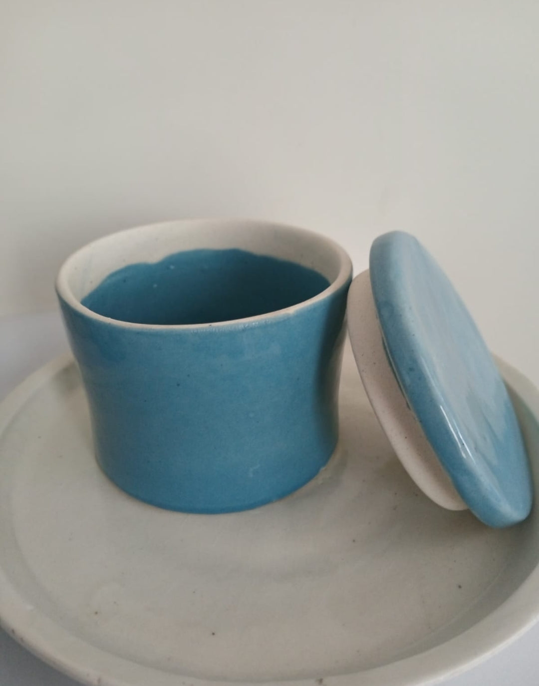 Light Blue Container with Lid