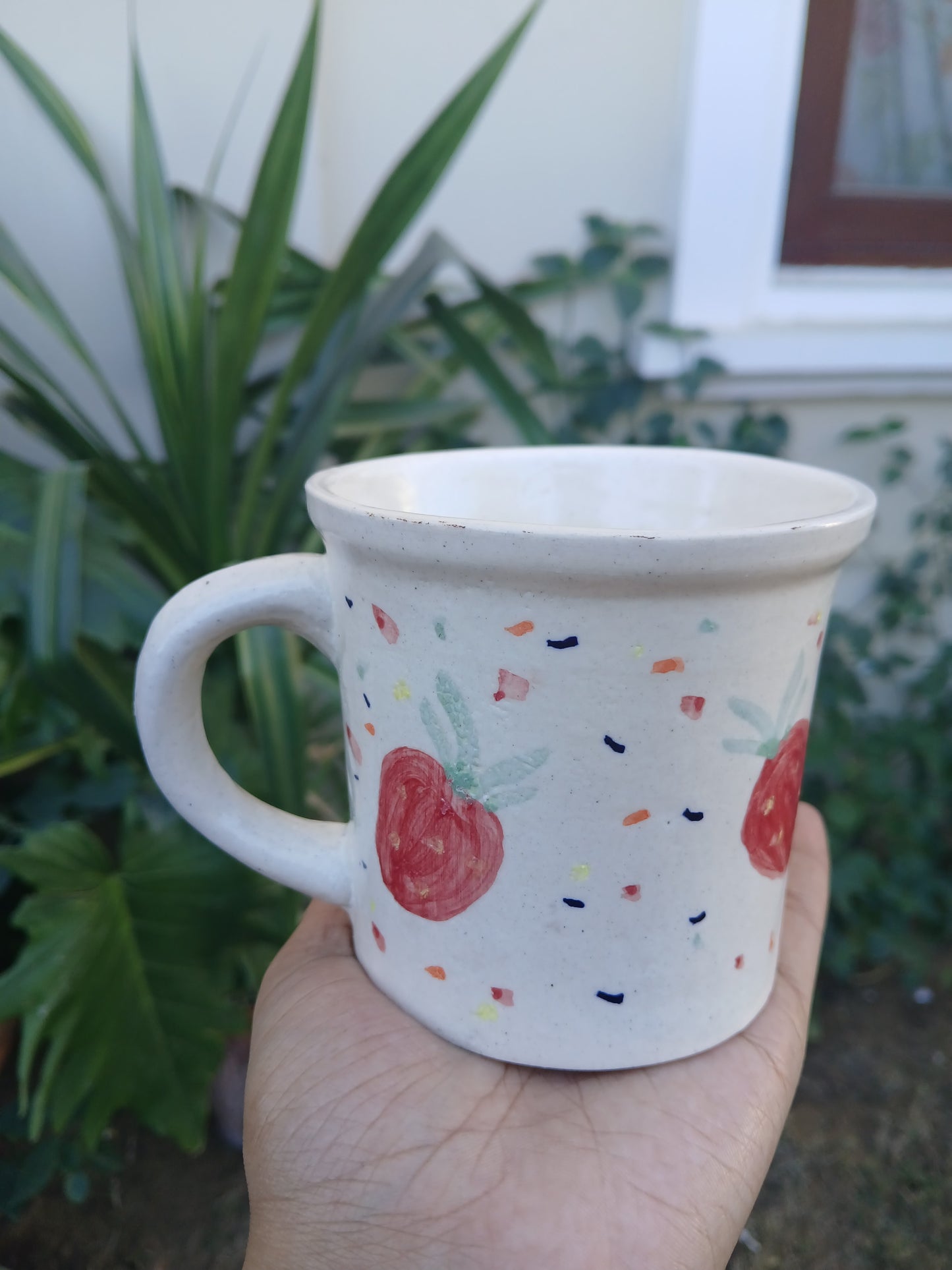 Strawberry with Dots Mug