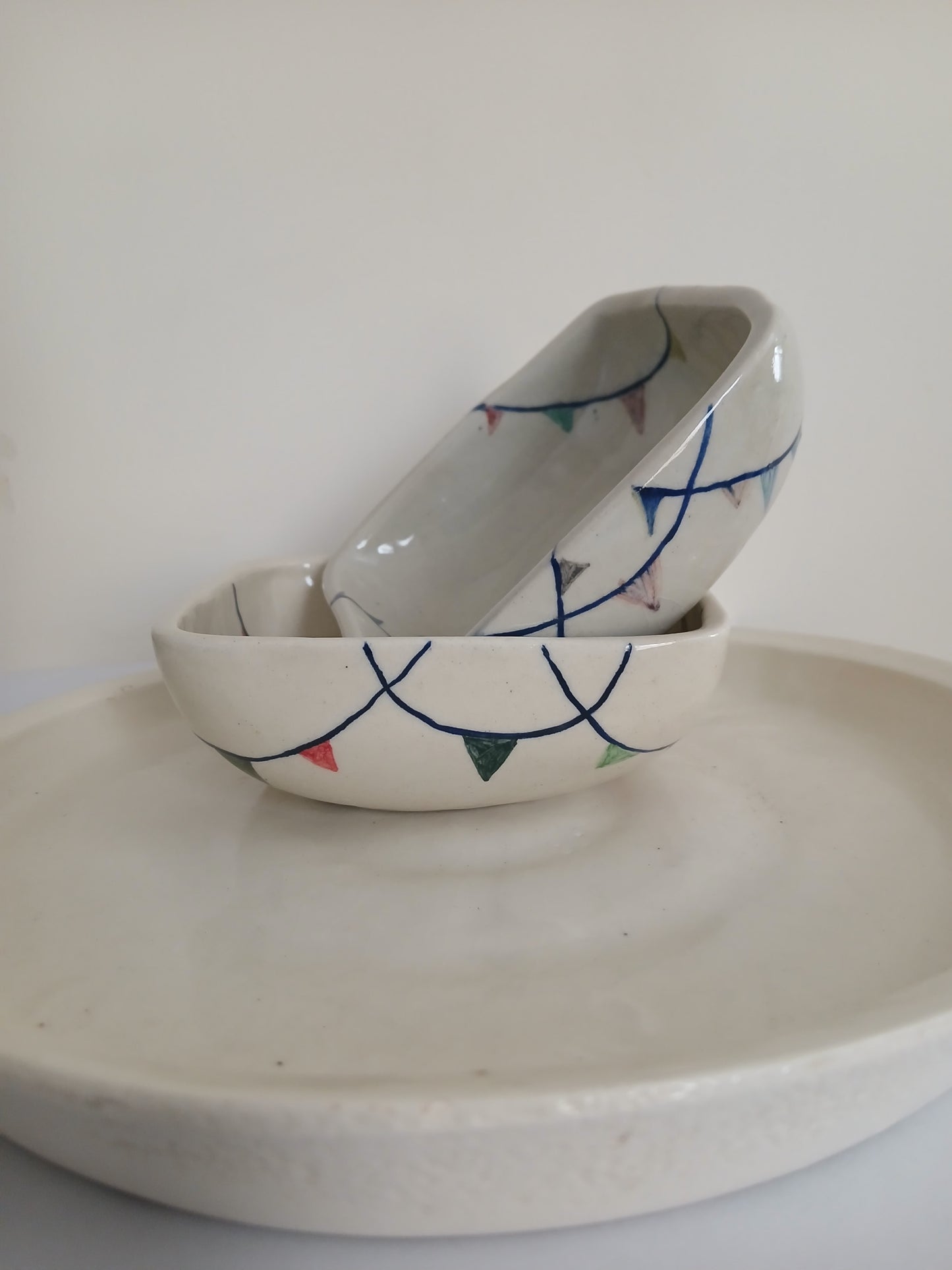 Square جھنڈی پیالے